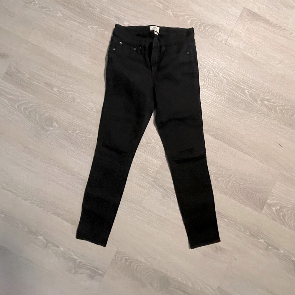 J Crew Toothpick Black Jeans
